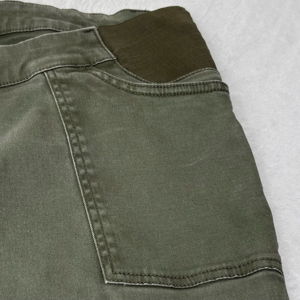 Jessica Simpson Maternity Skinny Jeans Olive Green Under Belly Low Rise Size L - Picture 4 of 10